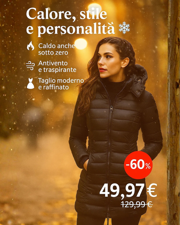 Cappotto Invernale Elegante Donna